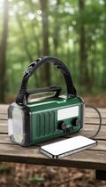 Rádio Emergência Solar Lanterna Manivela Recarregável