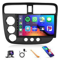 Rádio estéreo de carro Podofo para Honda Civic 2001-2005 com CarPlay