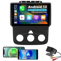 Rádio estéreo de carro UuTouioi Android 13 2GB+64GB para Dodge RAM
