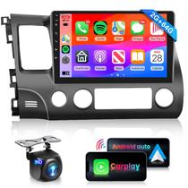 Rádio estéreo para carro Podofo HiFi 16EQ 2GB 64GB com CarPlay Android