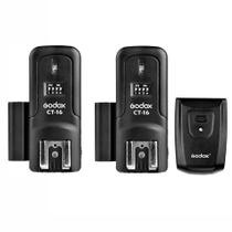 Rádio Flash Godox Ct16 Duplo Com Transmissor E Receptores Rádio Flash Godox Ct16 Duplo Com Transmissor E Receptores