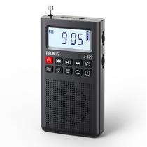 Rádio FM AM de bolso PRUNUS J-329 com leitor de MP3 e temporizador