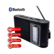 Rádio Fm Am Sw Bluetooth Mini Caixa De Som Mp3 Player Usb Sd