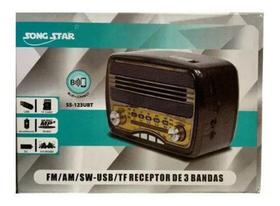 Rádio Fm/Am/Sw - Usb Ss123Ubt Blue Connect - Song Star