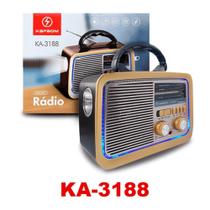 Rádio Fm Am Sw Vintage Retrô Bluetooth Pen Drive E Bateria - Kapbom