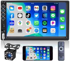 Rádio FM estéreo duplo Din 7" Bluetooth 5.1 com tela de toque para carro Rádio FM estéreo duplo Din 7" Bluetooth 5.1 com tela de toque para carro