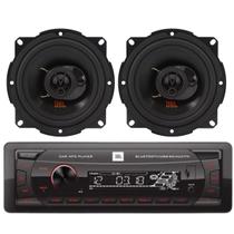 Rádio JBL Celebrity 100 Bluetooth/USB/SD/FM/Auxiliar + Par Alto Falantes JBL 5TRFX55 - 110 Watts Rms