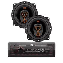 Rádio Jbl /usb/sd/fm/auxiliar + 2 Alto Falantes Jbl 5trfx50