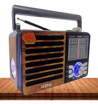 Rádio Lanterna Vintage Retrô Recarregável Usb Bluetooth