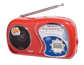 Rádio Lelong Le-603 - Bolso Portátil Com Relogio Am/ Fm