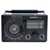 Radio Livstar CNN 686BR Retro Vintage Bateria Recarregável Ondas Curtas Com 11 faixas