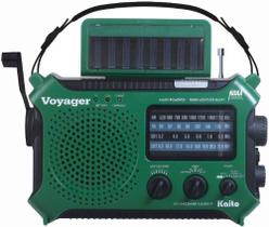 Rádio Meteorológica Kaito KA500IP-GRN Voyager Solar/Dynamo Green