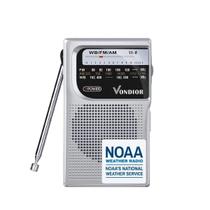 Rádio meteorológica NOAA Vondior Emergency Portable com melhor recepção