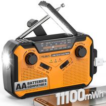 Rádio meteorológico de emergência PRUNUS J-369 11100mWh com lanterna