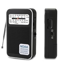 Rádio meteorológico NOAA portátil Gearist de 4 bandas e alimentação dupla Rádio meteorológico NOAA portátil Gearist de 4 bandas e alimentação dupla