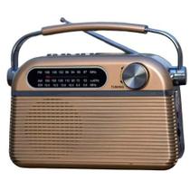 Rádio Modelo Antigo AM FM Estilo Retrô Entrada de Pen Drive