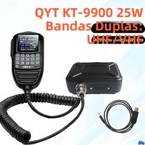 Rádio Móvel Dual Band UHF VHF 25W QYT KT-9900 Mini Rádio Para Carro 200CH Com Display LCD E Rádio Móvel Dual Band UHF VHF 25W QYT KT-9900 Mini Rádio Para Carro 200CH Com Display LCD E