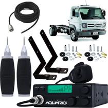 Radio Móvel Px 40 Canais Antena Inox 2,70 metros Suporte Dianteiro Volkswagen Delivery Cabo 5,5 metros Kit Parafusos Anti-Furto