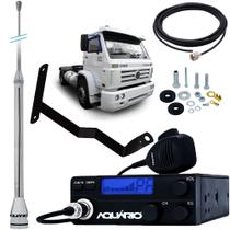 Rádio Móvel Px Antena Maria Mole 2,70 metros Alongador 60cm Cabo 5,5m Suporte Dianteiro Motorista Vw Fuscão Worker Titan