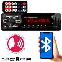 Rádio Mp3 1 Din Player Som Automotivo de Carro 2 Usb Sd Auxiliar Bluetooth Universal - First Option