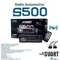 Rádio Mp3 Bluetooth 2 Entradas Usb Sd Card Aux Svart S500