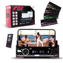 Radio Mp3 Jr8 1020bt Lcd Multicolor Suporte Celular App Automotivo