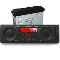 Radio Mp3 Player Automotivo Bluetooth + 2 Alto-falantes E 1 Sub Integrados Usb Sdcard Pi0027