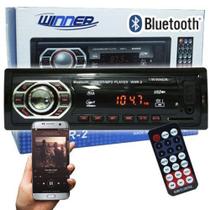 Rádio Mp3 Player Automotivo Bluetooth Winner WNR-2 Fm Sd Usb Aux Controle Rádio Mp3 Player Automotivo Bluetooth Winner WNR-2 Fm Sd Usb Aux Controle
