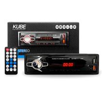 Rádio MP3 Player Automotivo Kube KU 1100 Car Stereo 4 x 25w 12V com Controle Bluetooth USB USB AUX FM Rádio MP3 Player Automotivo Kube KU 1100 Car Stereo 4 x 25w 12V com Controle Bluetooth USB USB AUX FM