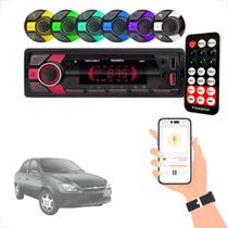 Rádio MP3 Som Automotivo Bluetooth 7 Cores Classic 1996 1997 1998 1999 2000 2001 2002 2003 até 2016