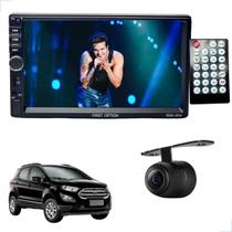Rádio MP5 CarPlay Android Auto 2 Din + Câmera Ré Ecosport 2010 2011 2012 2013 2014 2015 até 2021