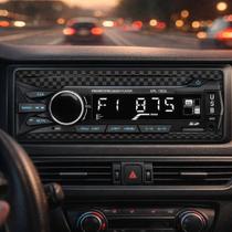 Rádio para Carro 65W Bluetooth USB AUX TF FM LED Som Automotivo Controle Remoto VPL-1002 Rádio para Carro 65W Bluetooth USB AUX TF FM LED Som Automotivo Controle Remoto VPL-1002