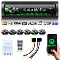 Radio Para Carro aparelho de som Automotivo Bluetooth Potente toca MP3 pendrive USB e SD