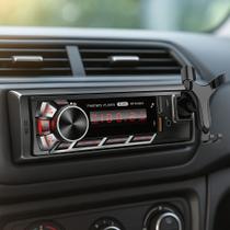 Rádio para Carro Bluetooth MP3 Display LED 60W x4 Com Microfone e Entrada Auxiliar Suporte para Celu