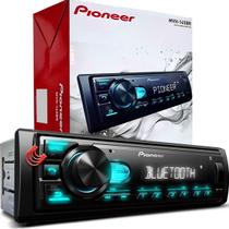 Radio Pioneer MVH-145BR Aparelho Toca MP3 Player Auto Som Automotivo Bluetooth Usb RCA FM Potencia Radio Pioneer MVH-145BR Aparelho Toca MP3 Player Auto Som Automotivo Bluetooth Usb RCA FM Potencia