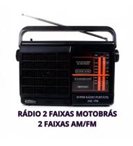 Rádio Portátil 2 Faixas Am/fm Bivolt Motobrás 110/220volts