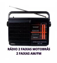 Rádio Portátil 2 Faixas Am fm Bivolt Motobrás 110v e 220v