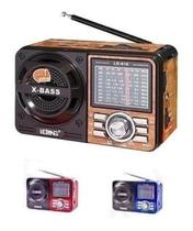 Radio Portatil 616 - Am Fm Sw Usb Cartao Sd Aux Lanterna Led