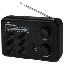 Rádio Portátil Aiwa AW LR411AM-FM 0.7 watts com AM e FM Bivolt - Preto