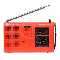 Rádio Portátil AM e FM 7 faixas Laranja Motobras rm-psmp71ac