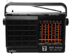 Rádio Portátil AM/FM 7 Faixas RM-PFT 73AC Rádio Portátil AM/FM 7 Faixas RM-PFT 73AC