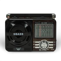 Rádio Portátil Am Fm A Pilha E Energia Usb Bluetooth