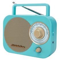 Rádio Portátil AM/FM Studebaker SB2000TG - Turquesa/Dourado