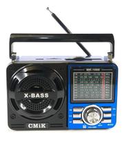 Rádio portátil am fm sw entrada usb sd e lanterna 110v/220v bateria interna - Altomex