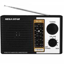 Radio Portatil Am/ Fm/ Sw/ Tv Megastar Ra18C 300 Watts