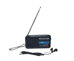 Rádio Portátil Analógico Am/Fm Lelong Com Alça E Fone