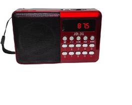 Rádio Portátil Analógico Pen Drive Recarregável