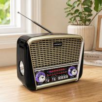Rádio Portátil Bluetooth Lanterna Retro Vintage USB Fm Am Sw Rádio Portátil Bluetooth Lanterna Retro Vintage USB Fm Am Sw