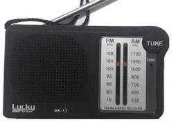 Radio Portátil Bolso AM FM Fone De Ouvido