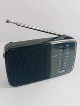 Rádio Portátil de Bolso Am/fm Pilha AA Excelente Sintonia